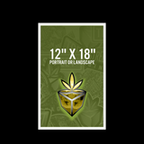 12" X 18" Poster, with Raised UV and/or Raised Foil