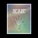 16" X 20" Poster, Printed Holographic