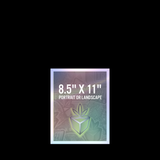 8.5" X 11 Poster, Printed Holographic