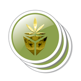 Raised UV and / or Raised Foil Circle Stickers