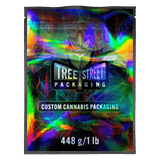 448g Holographic Sticker Bags, Pound size pouch
