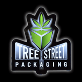 A LED backlit sign produced by Tree Street Packaging showing the Tree Street Packaging Logo.