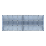 Structure of the LED back-lid wall display for tradeshows.