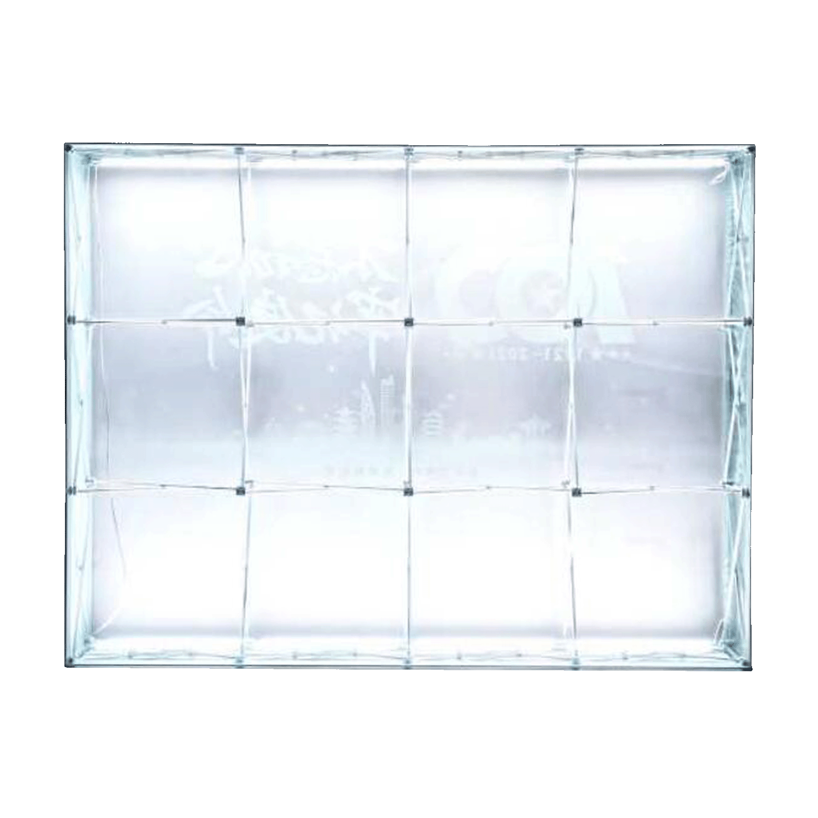 Structure of the LED back-lid wall display for tradeshows.