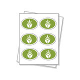 Rectangle Shaped Labels on a white sheet.