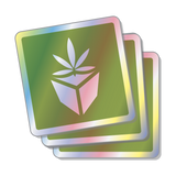 Holographic Rounded Corner Stickers