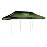 Customizable pop up canopy tent with Tree Street Packaging branding.
