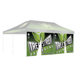 Full Size Tent Wall, 20' X 8', Back, Front or Side Wall